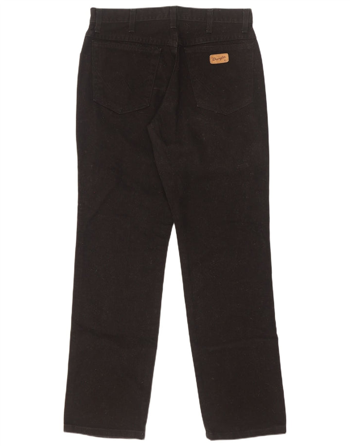 Wrangler Herre Texas Straight Jeans W33 L32 Sort Bomuld