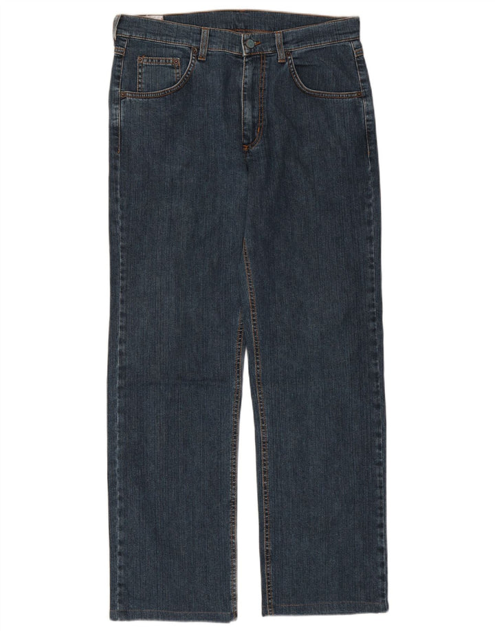 RIFLE Straight jeans til mænd W33 L29 blå bomuld