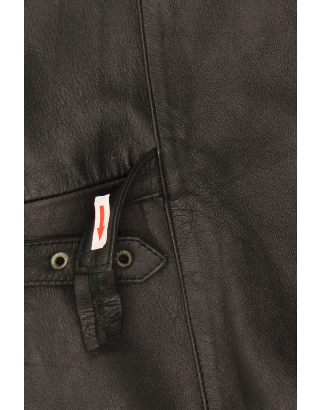 Vintage herre lædervest medium sort