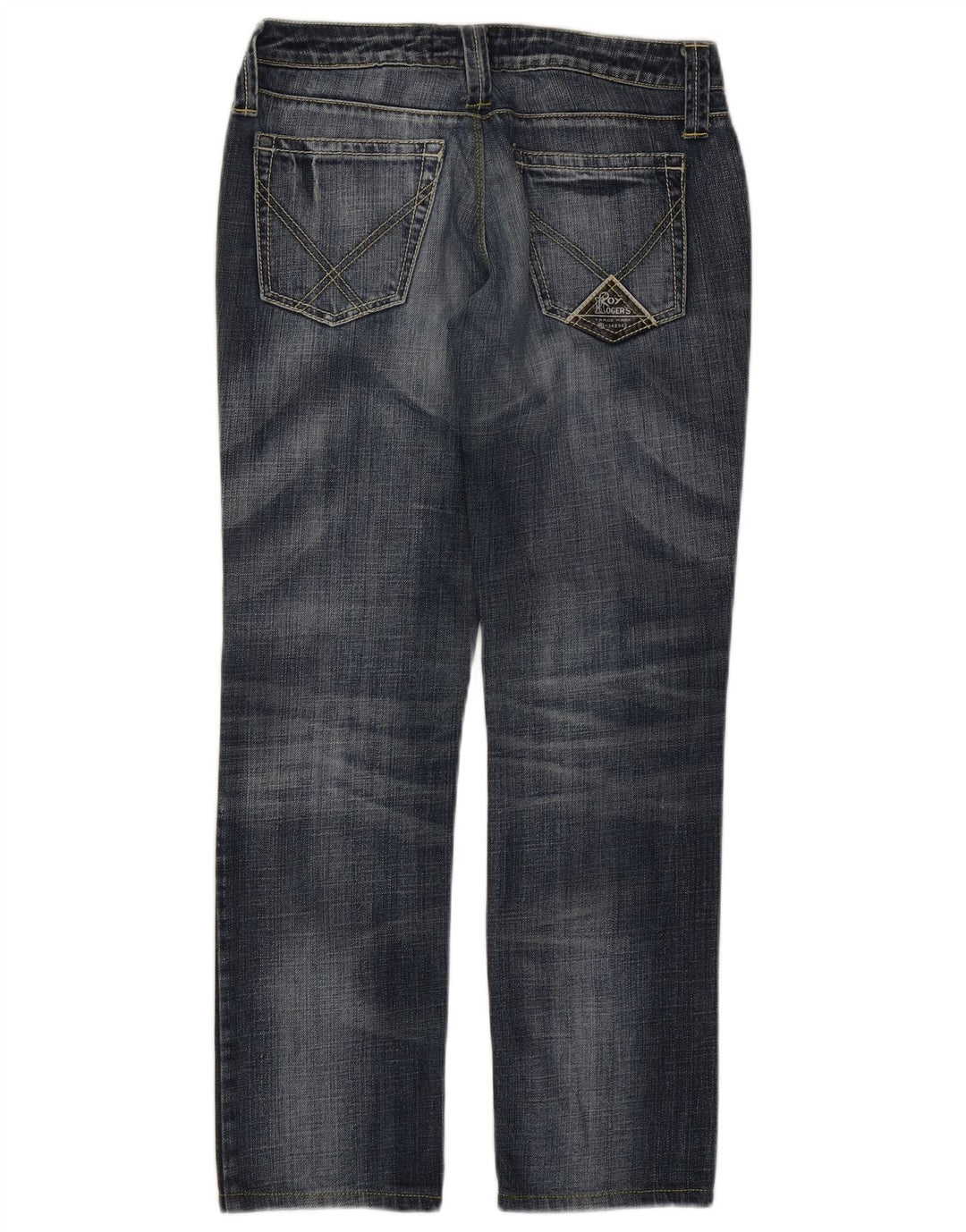 Roy Rogers Dame Seven Bell Straight Jeans IT 42 Medium W28 L29 Blå