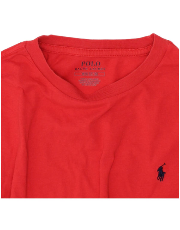 Polo Ralph Lauren Drenge T-Shirt Top 10-11 år Medium Rød