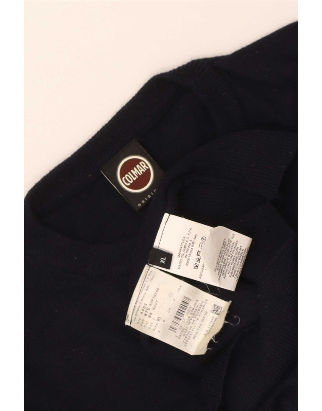 Colmar Herre Crew Neck Jumper Sweater XL Navy Blue Polyamide