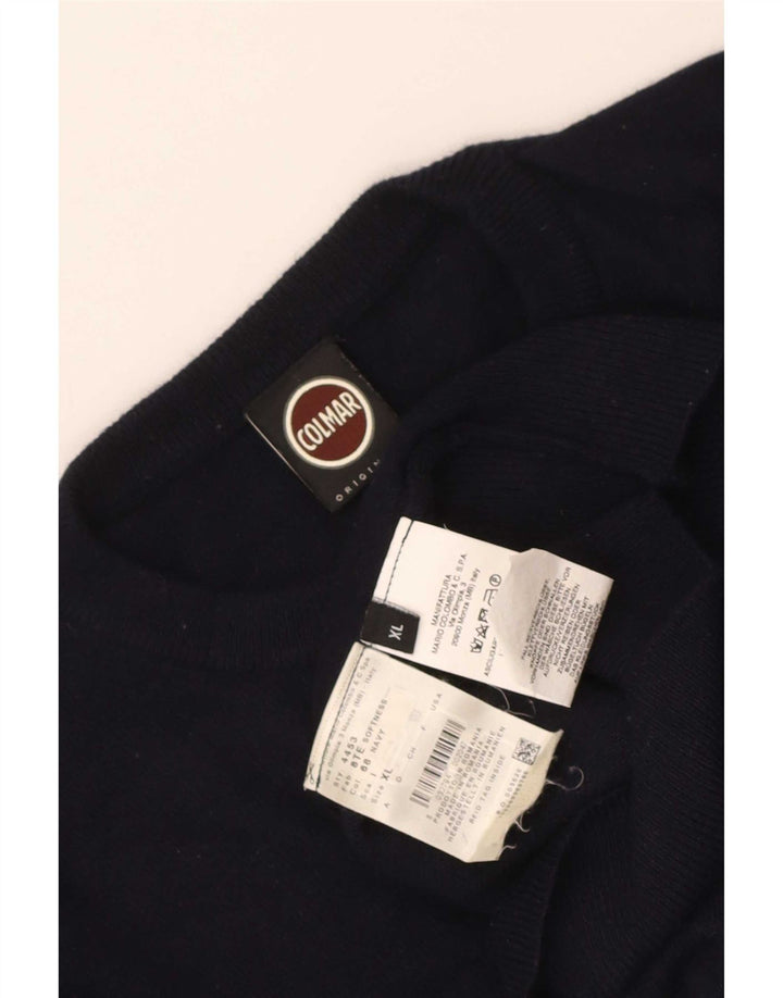 Colmar Herre Crew Neck Jumper Sweater XL Navy Blue Polyamide