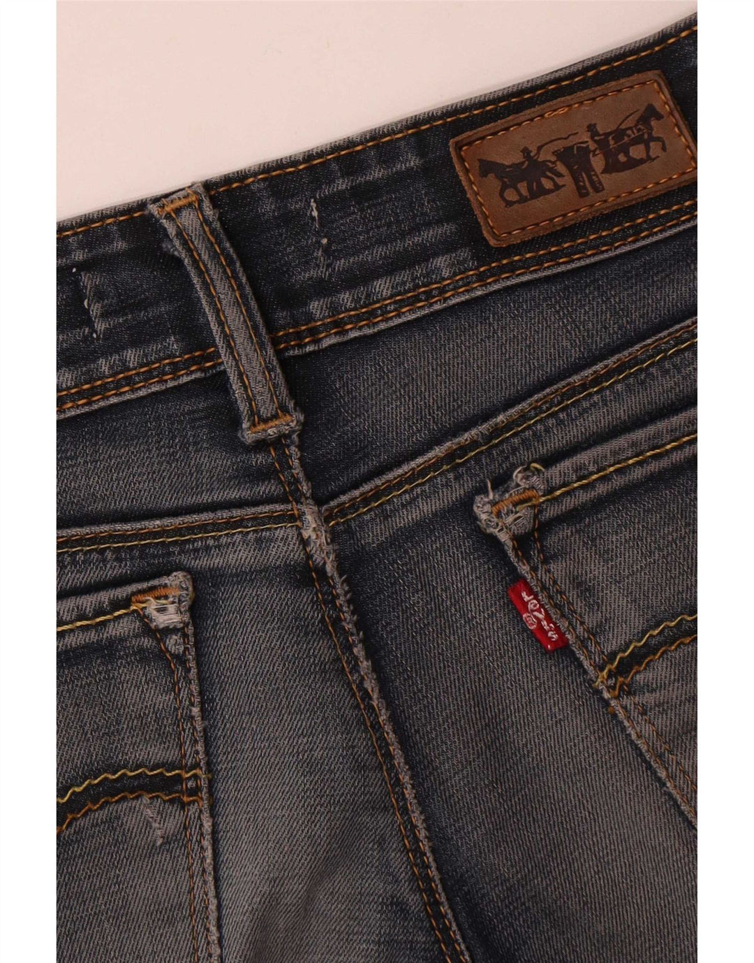Levi's Dame 571 Super Low Slim Jeans W28 L34 Blå Bomuld