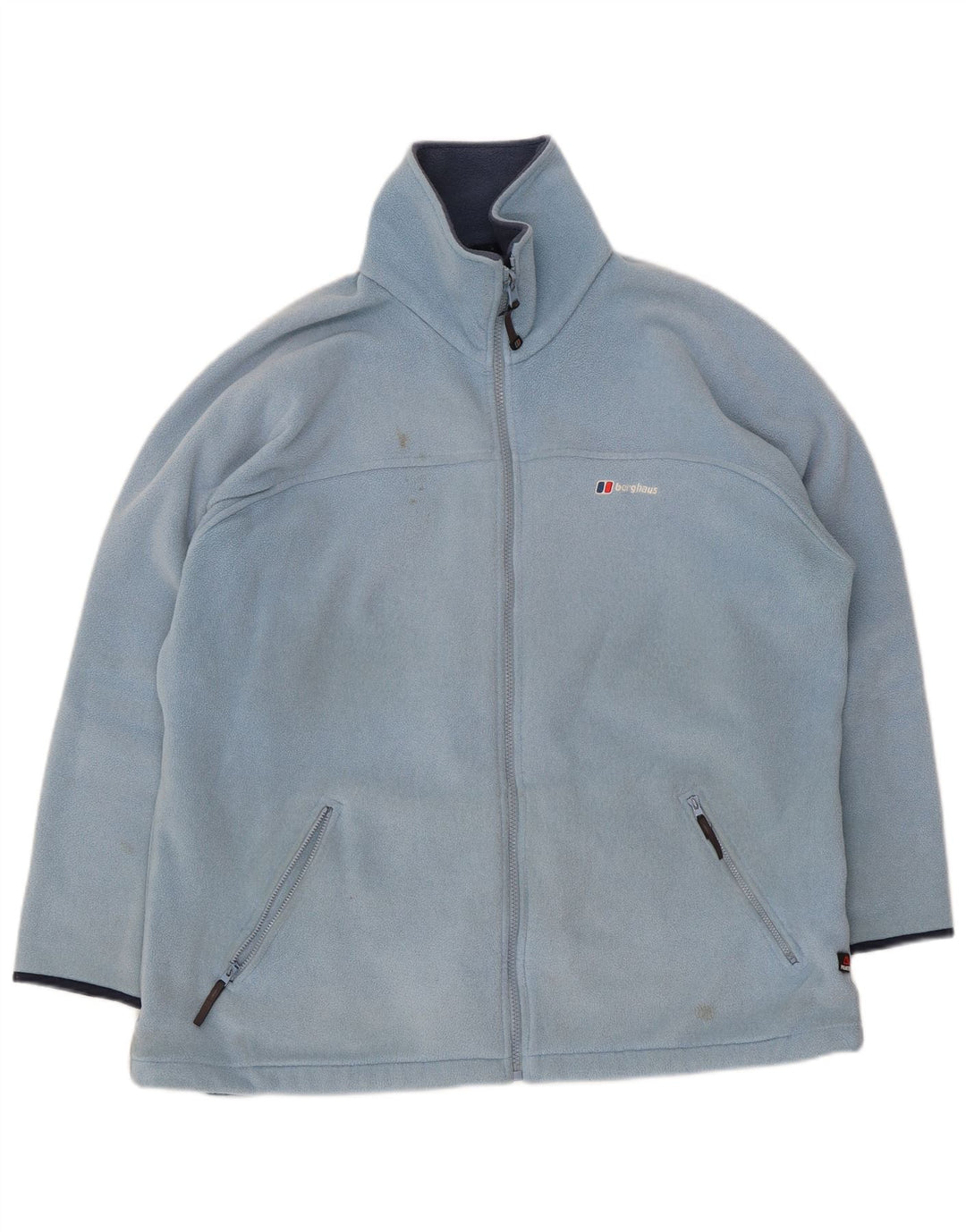 Berghaus Dame Oversized Fleecejakke UK 14 Stor Blå Polyester