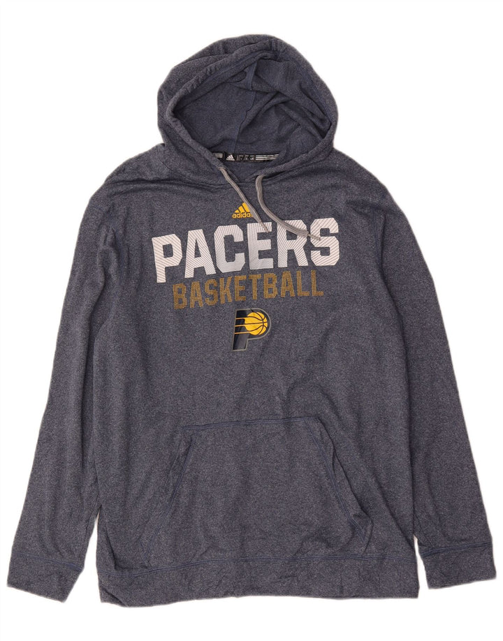 Adidas Herre Packers Grafisk Hættetrøje Jumper Stor Blå Polyester