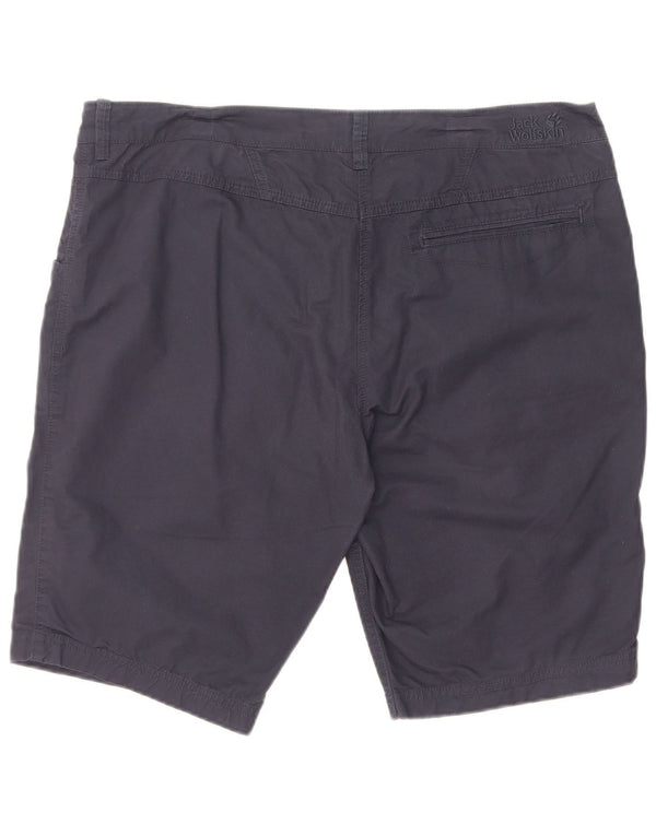 Jack Wolfskin Dame Casual Shorts UK 16/18 Large W36 Navy Blue Bomuld
