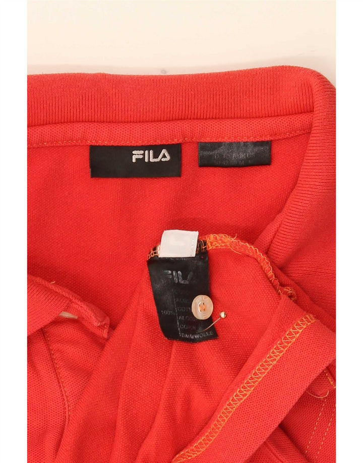 Fila herre poloshirt Medium rød bomuld