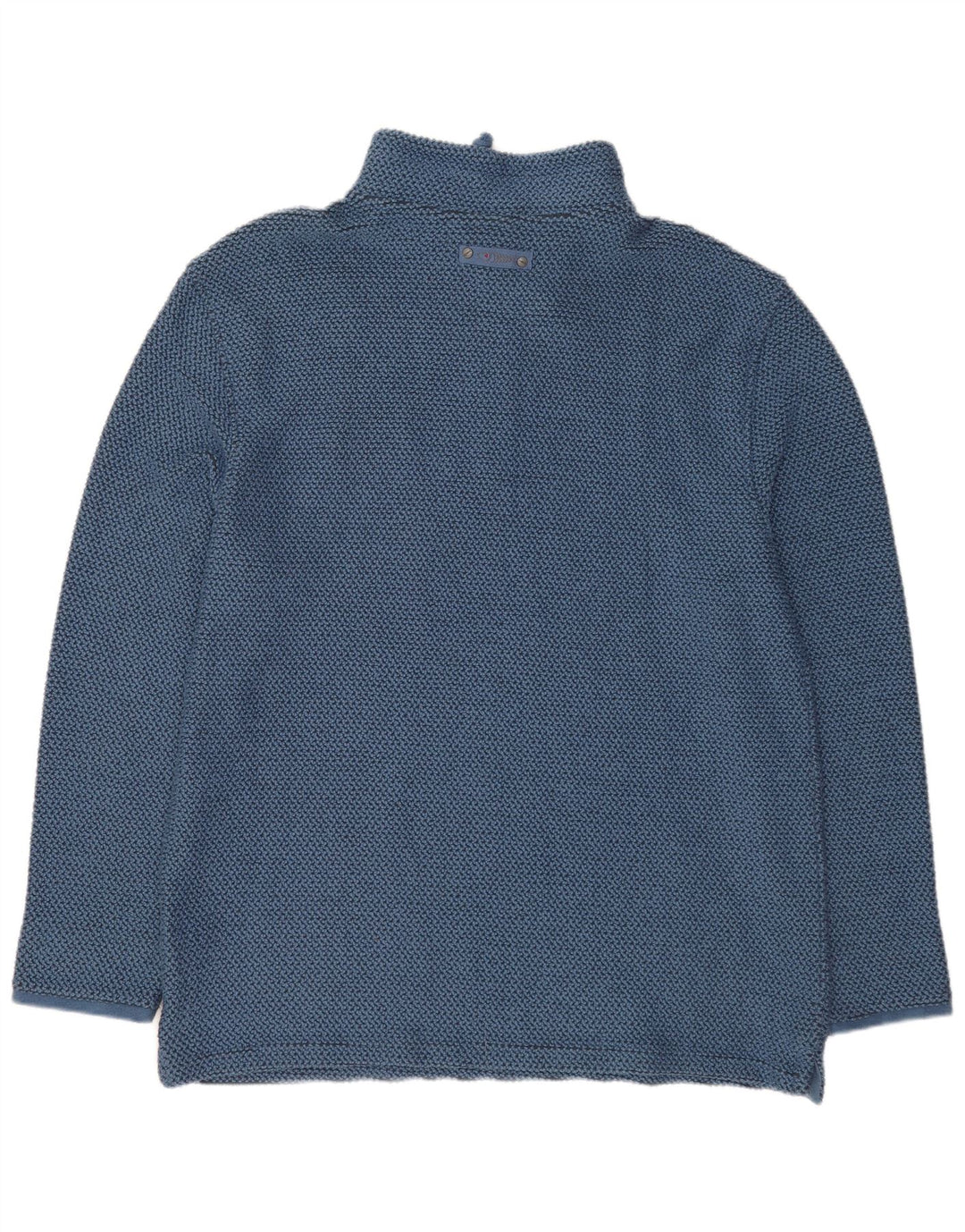 Weird Fish Herre Zip Neck Sweatshirt Jumper XL Blå Bomuld