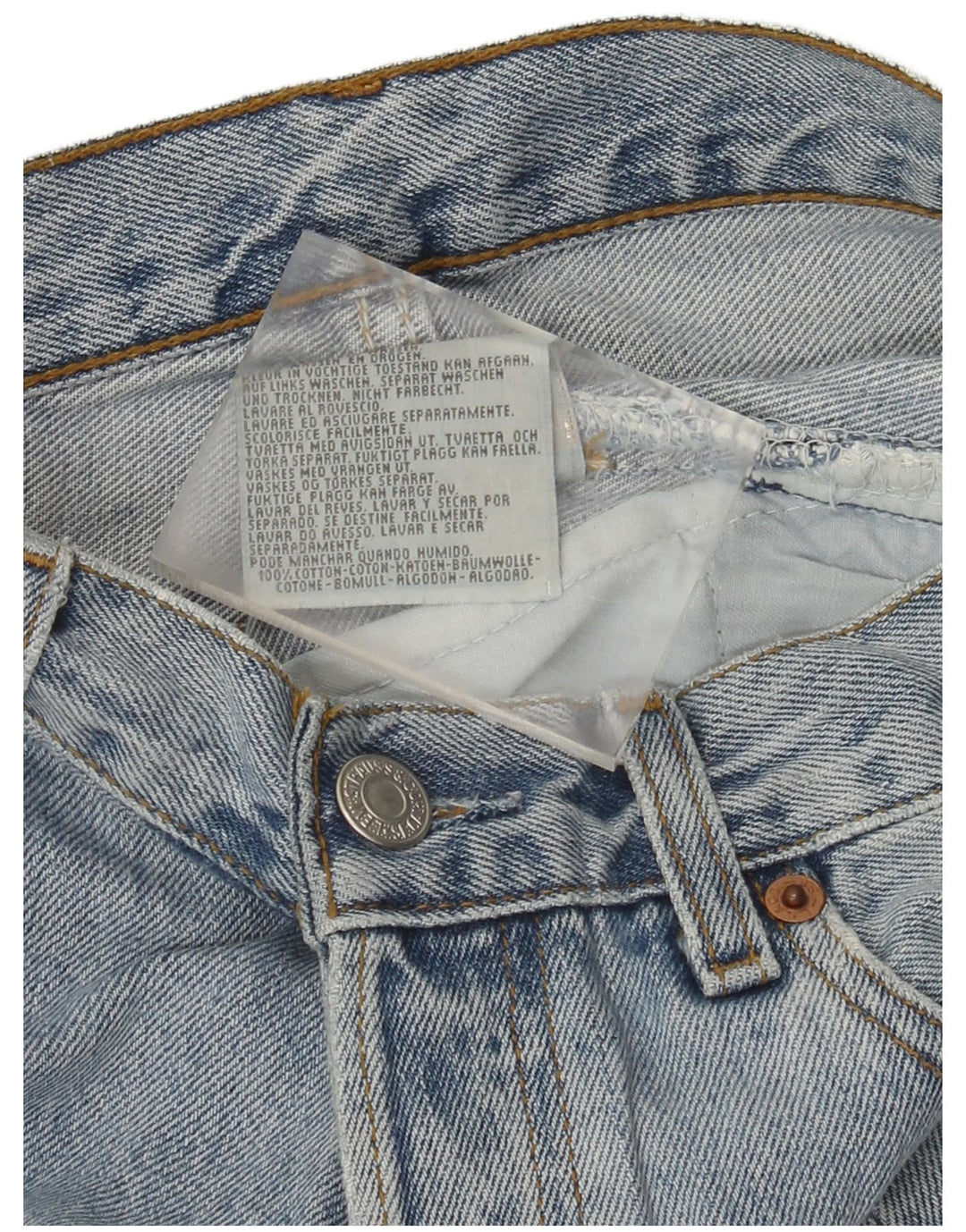 Levi's Herre 501 denimshorts W29 mellemblå bomuld