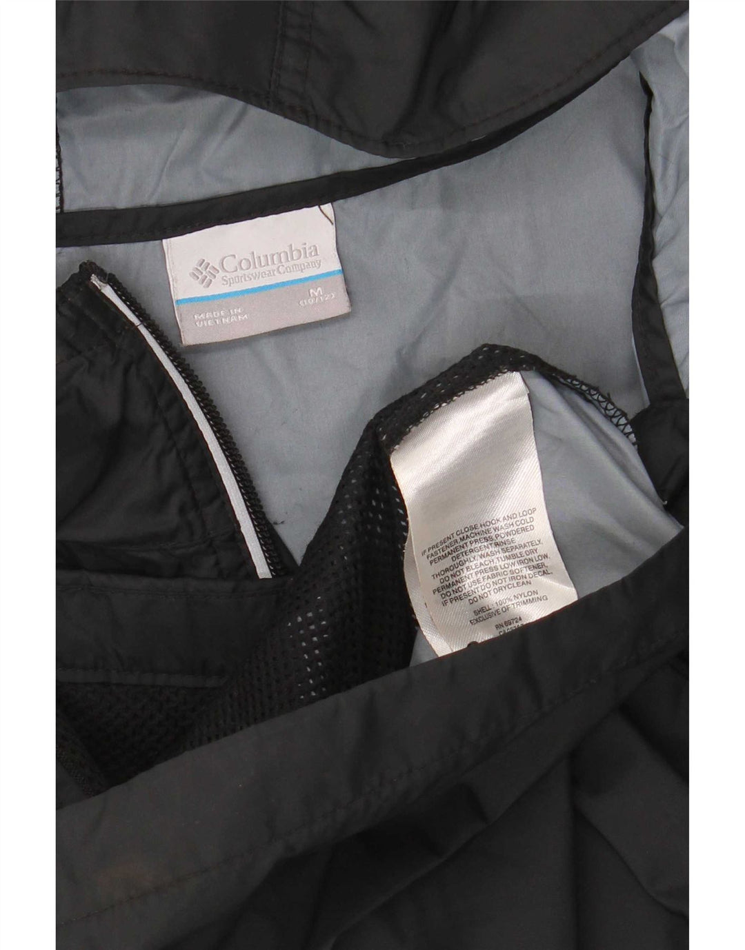Columbia Boys Hætte regnjakke 10-11 år Medium Sort Nylon