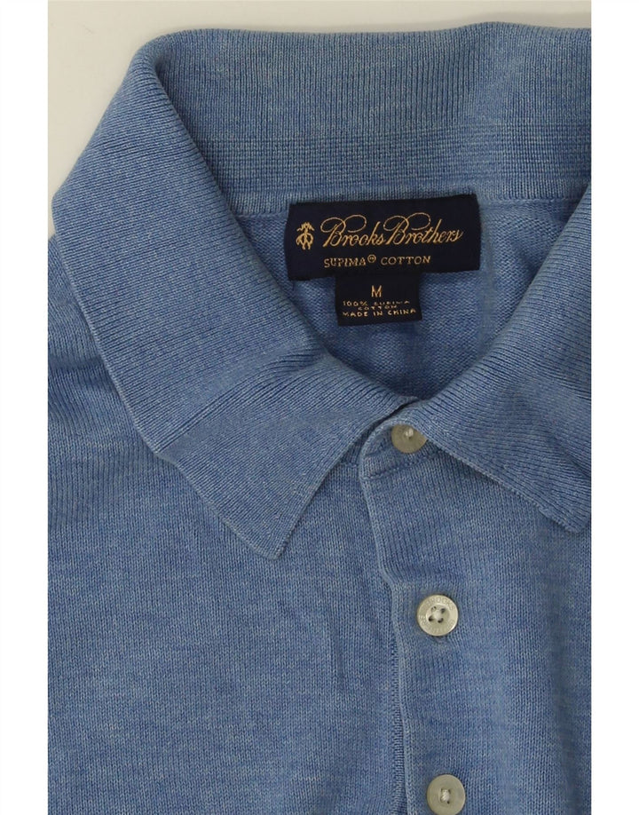 Brooks Brothers herre poloshirt mellemblå bomuld