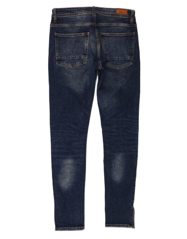 Zara Herre Skinny Jeans EU 38 Small W30 L29 Blå Bomuld