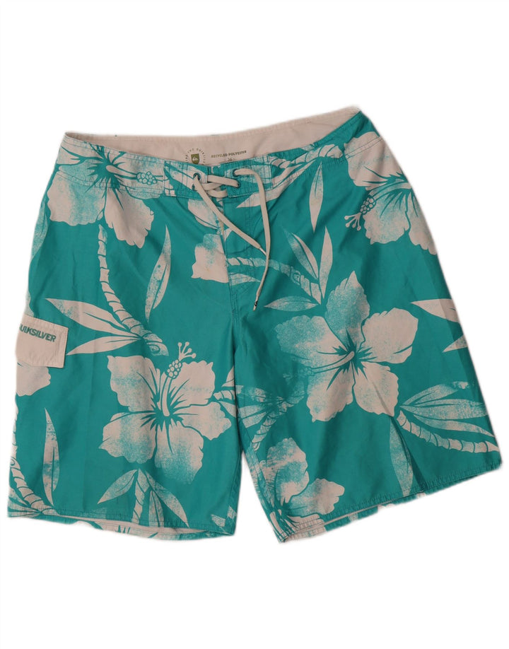 Quiksilver Badeshorts til mænd store blå blomster