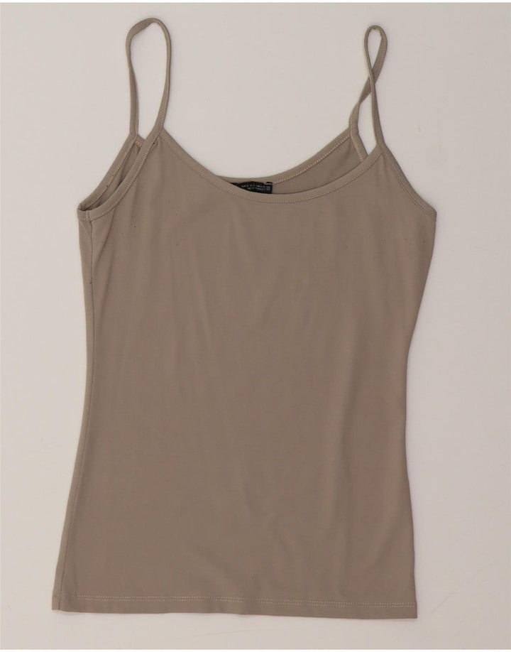 ZARA Womens Crop Cami Top UK 8 Small Grey