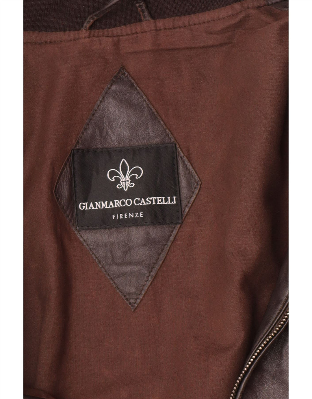 Vintage herre læderjakke UK 38 Medium Brown
