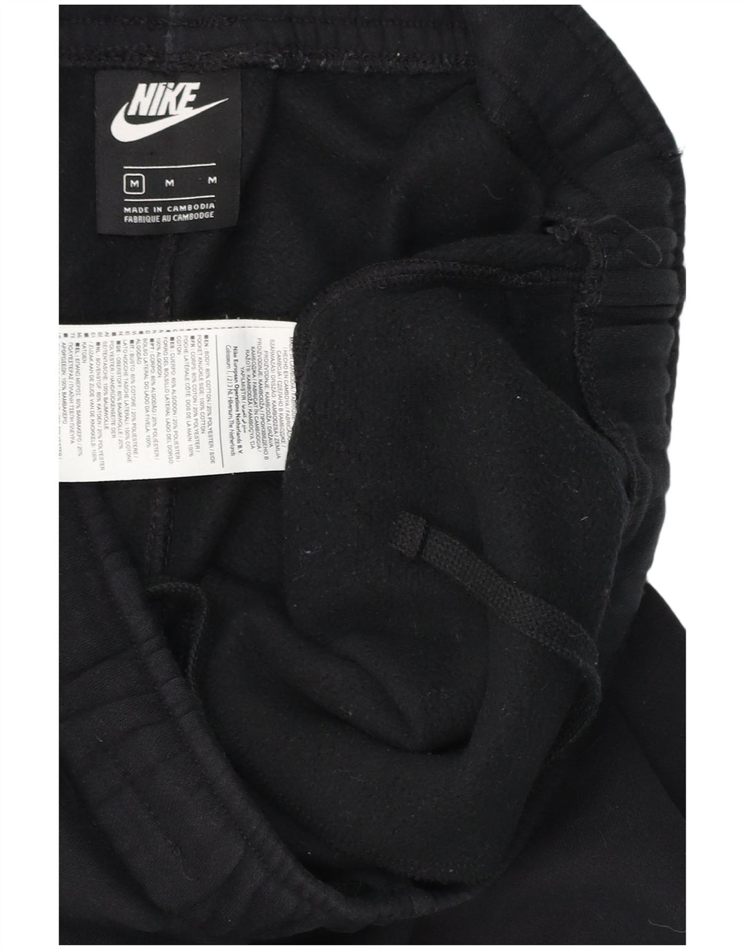 Nike Træningsdragt til mænd Joggers Medium Sort Colourblock Bomuld