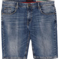 COVERI Herre Denim Shorts IT 52 XL W38 Blå Bomuld