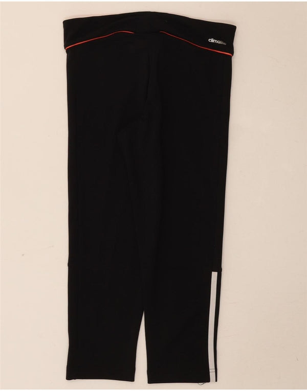 Adidas Dame Climalite Capri Leggings UK 8 Small Black Polyester