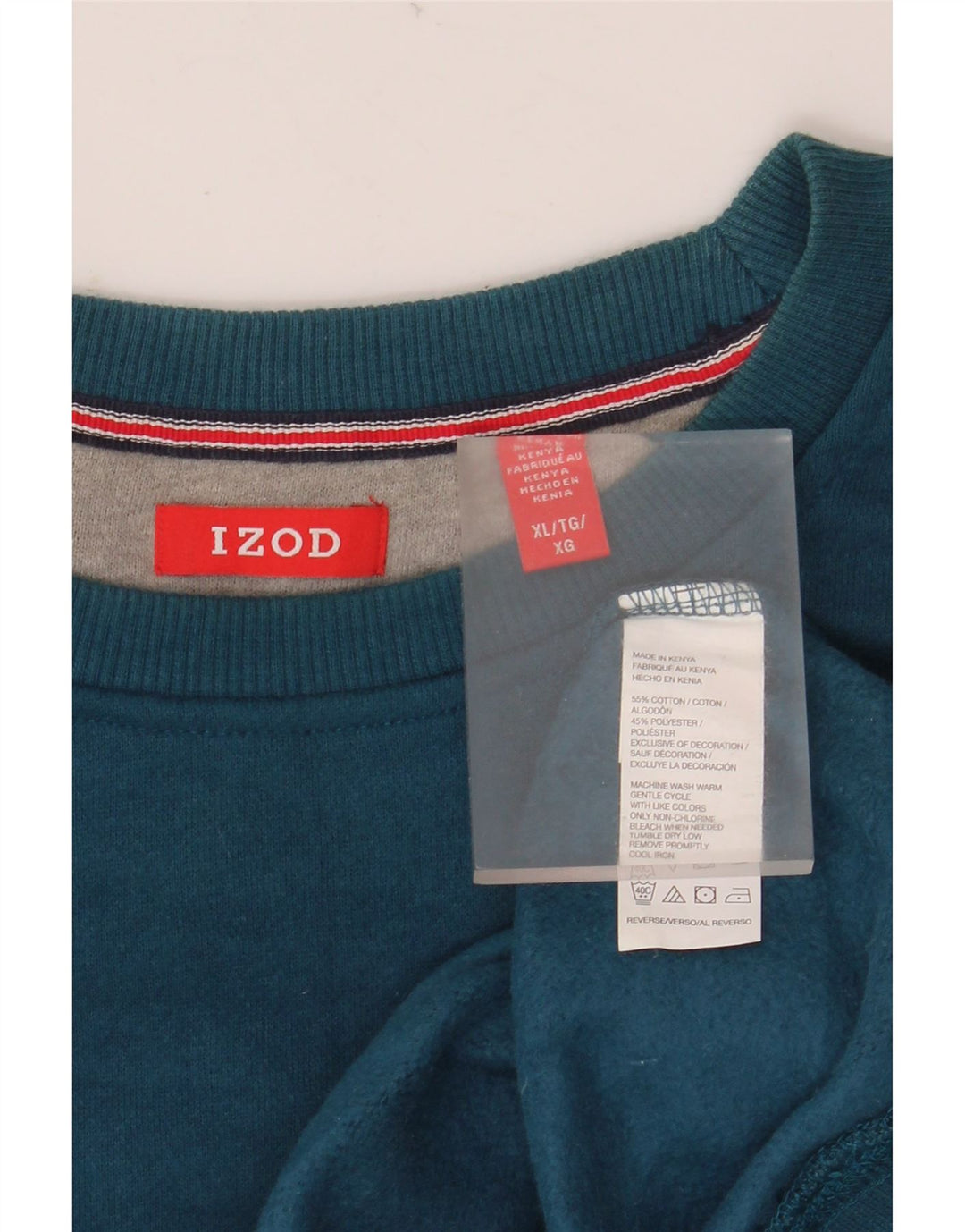 IZOD Sweatshirt til mænd XL Grøn Bomuld