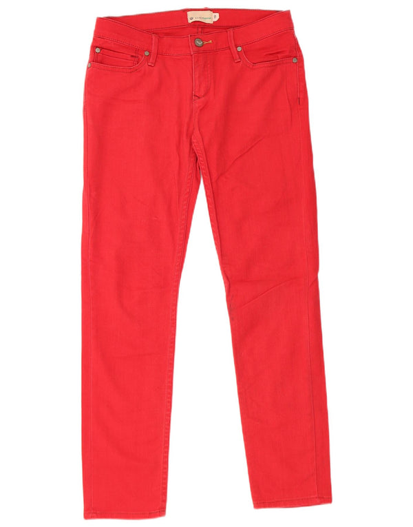 Roxy Dame Skinny Jeans US 8 Medium W28 L27 Rød Bomuld