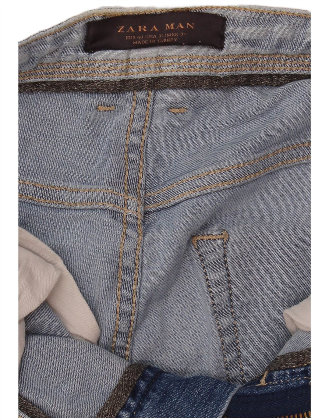 Zara Herre Slim Jeans EU 40 Medium W31 L31 Blå