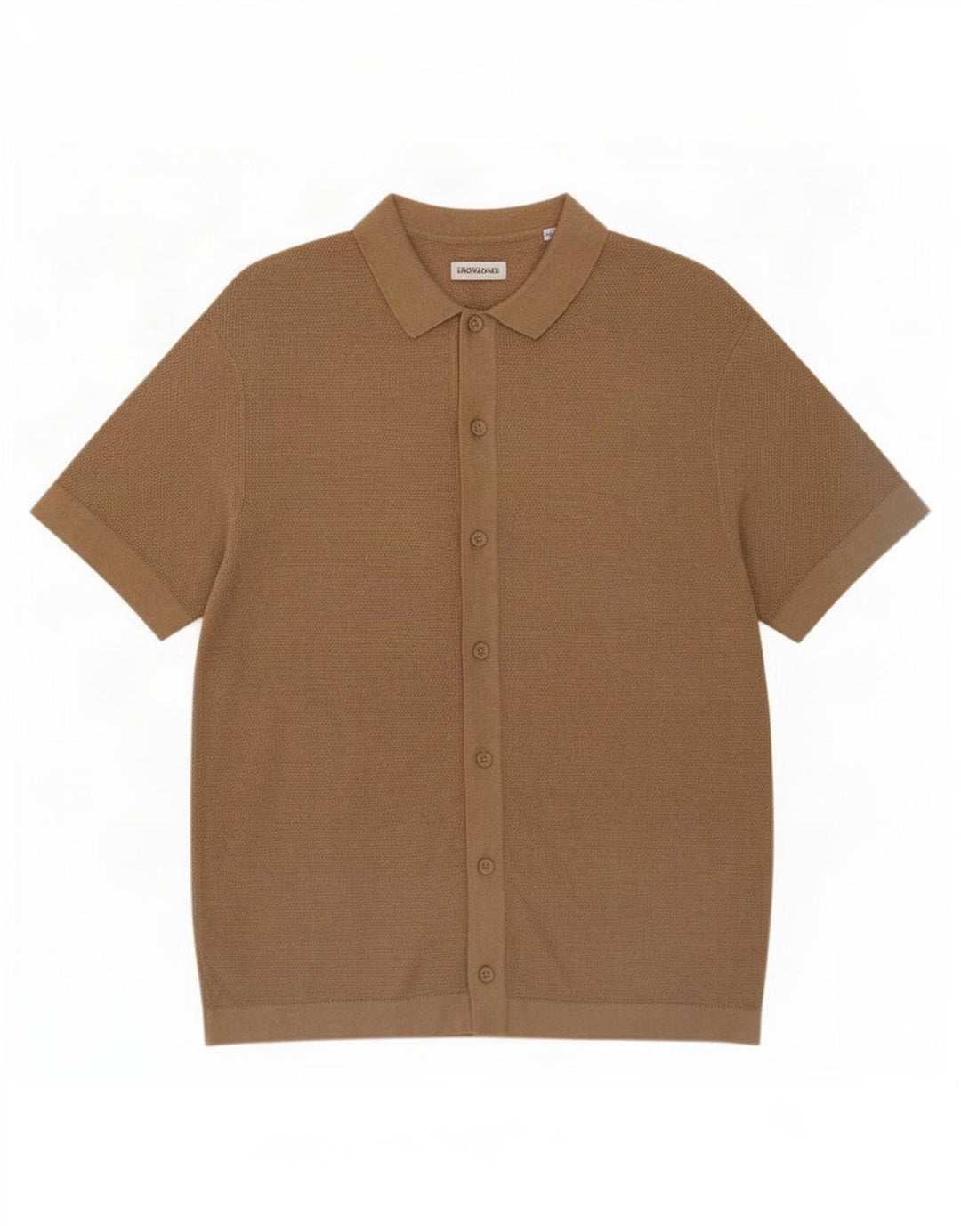 Jack & Jones Kortærmet Herreskjorte Medium Beige Bomuld