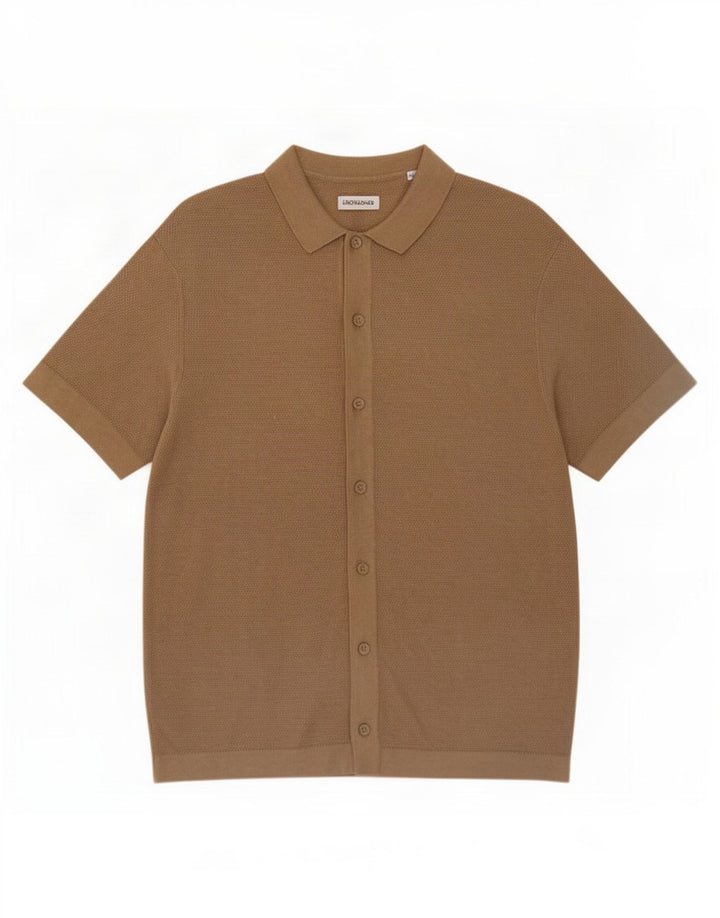 Jack & Jones Kortærmet Herreskjorte Medium Beige Bomuld