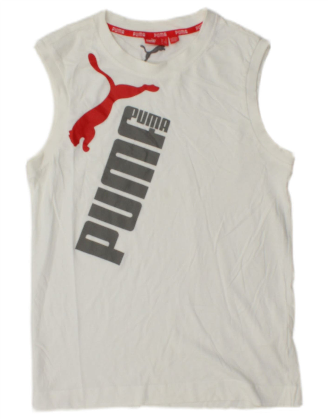 PUMA Herre grafisk vest top lille hvid