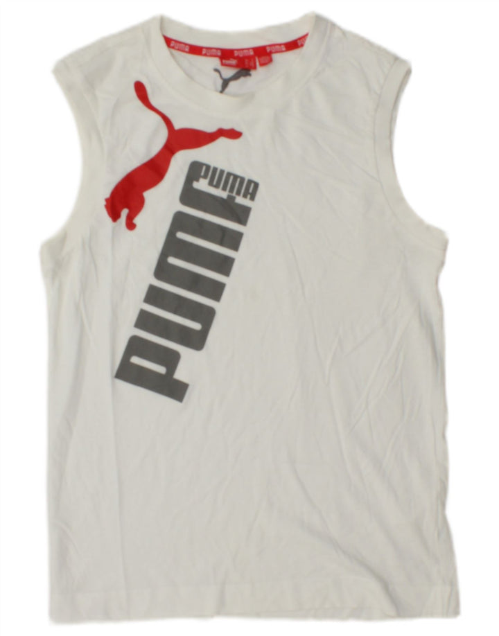 PUMA Herre grafisk vest top lille hvid