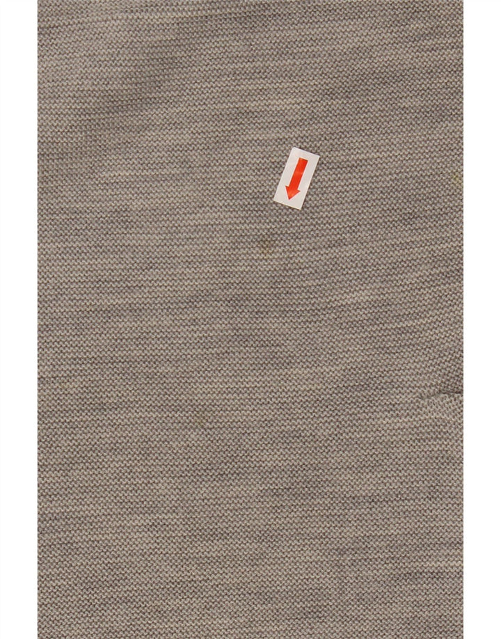 COS Dame 3/4-ærmet Crop Boat Neck sweater UK 10 Small Grey Uld