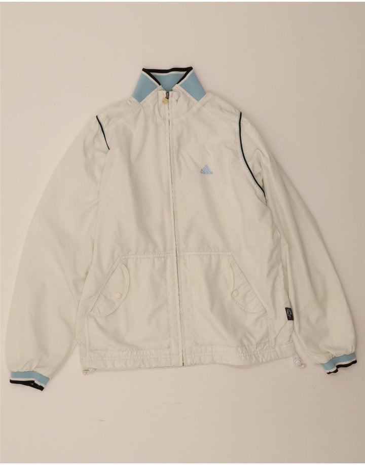 Adidas Dame Climashell Tracksuit Top Jacket UK 12 Medium White