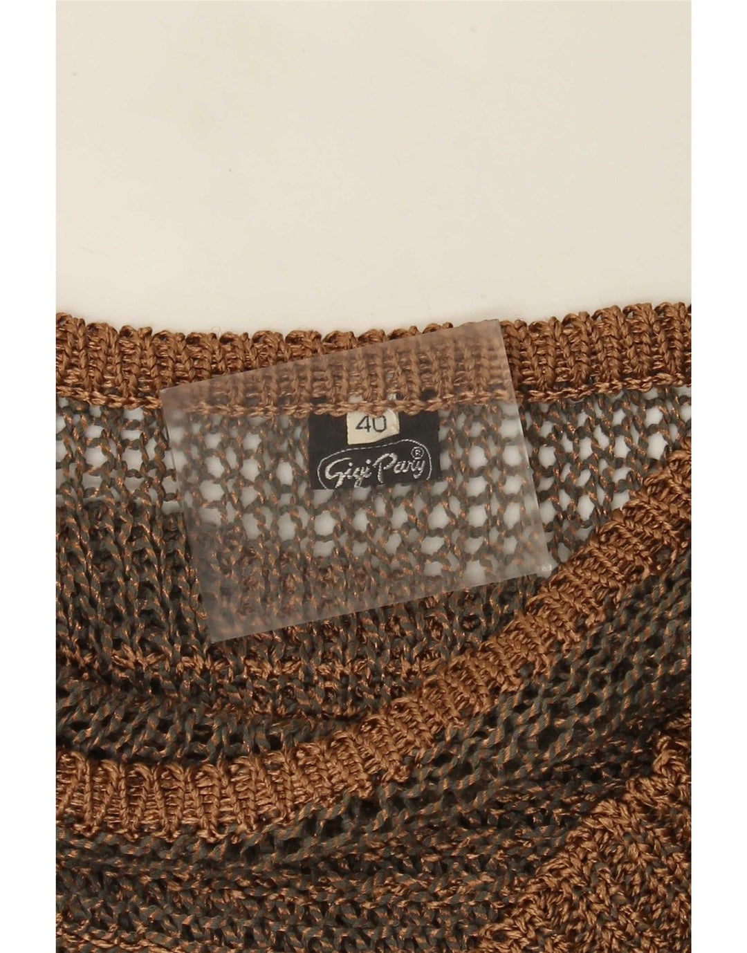 Gigi Pary Dame Boat Neck Jumper Sweater EU 40 Medium Brun Stribet