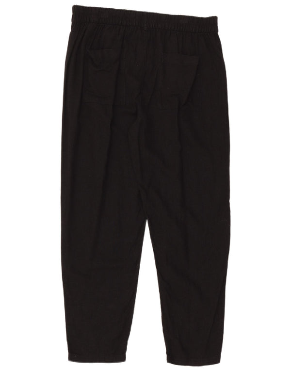 Marks & Spencer Dame Slim Chino Bukser UK 14 Large W33 L28 Sort hør