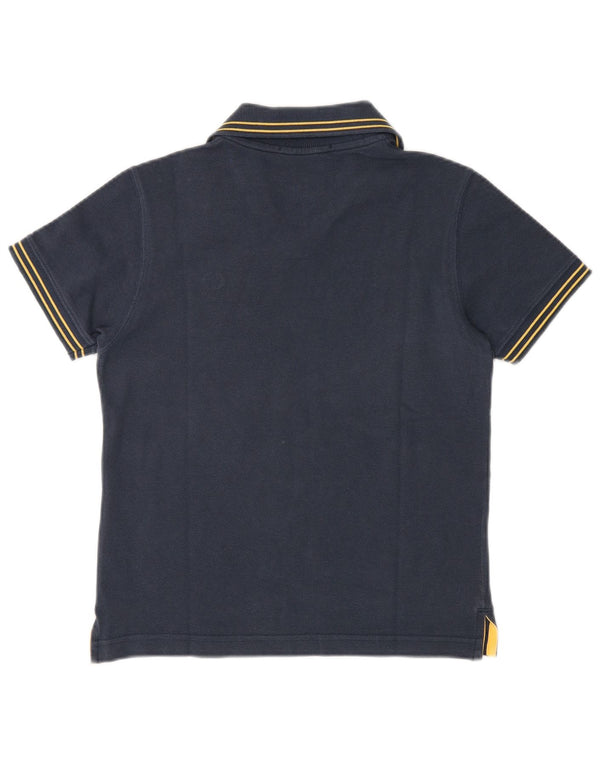 Sergio Tacchini Dame Polo Shirt UK 12 Medium Navy Blue Bomuld