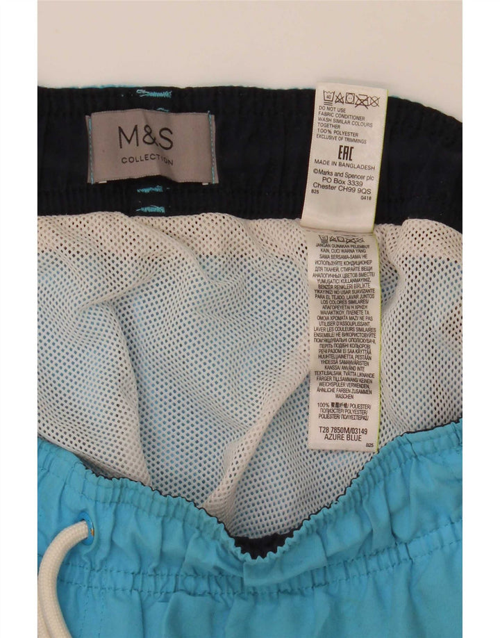 Marks & Spencer Badeshorts til mænd store blå polyester