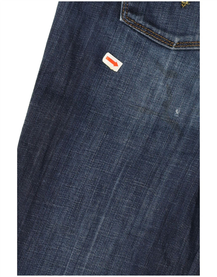 LEVI'S Dame 571 Slim Jeans W30 L34 Marineblå Bomuld