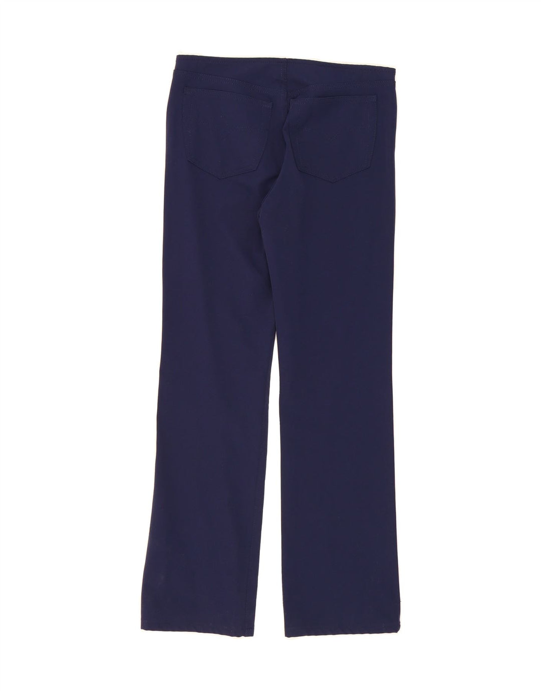 VERSACE Womens Straight Casual Trousers W30 L30 Navy Blue Vintage Versace and Second-Hand Versace from Messina Hembry 