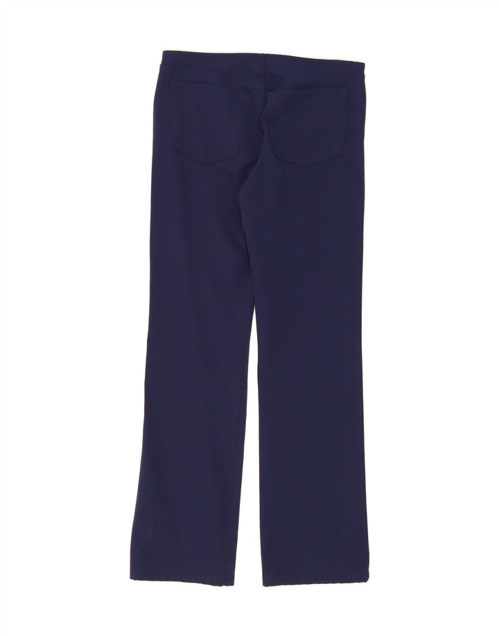 VERSACE Womens Straight Casual Trousers W30 L30 Navy Blue Vintage Versace and Second-Hand Versace from Messina Hembry 