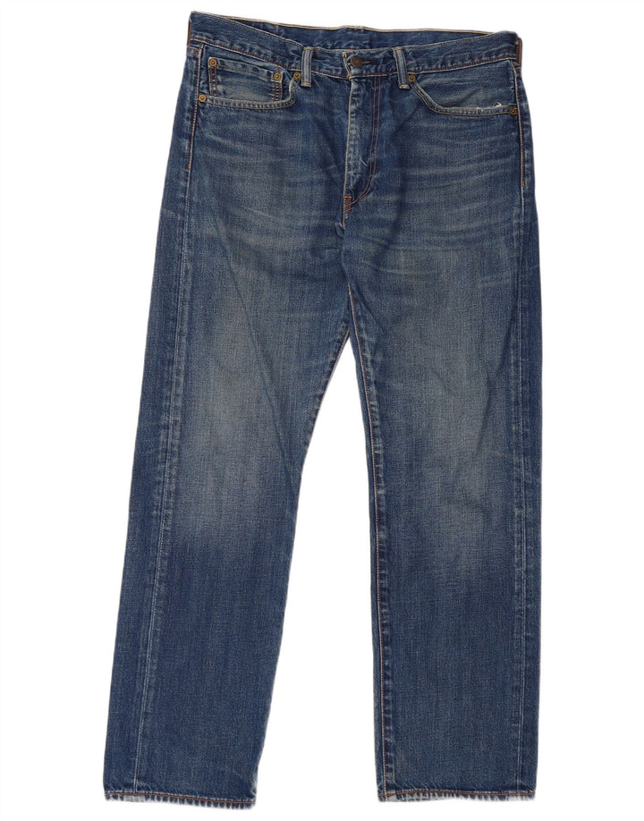 Levi's Herre 505 Straight Jeans W34 L30 Blå Bomuld