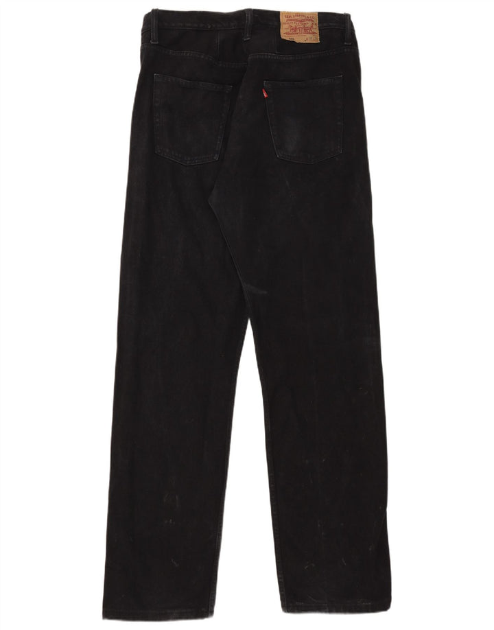 Levi's Herre 501 lige jeans W38 L32 sort bomuld