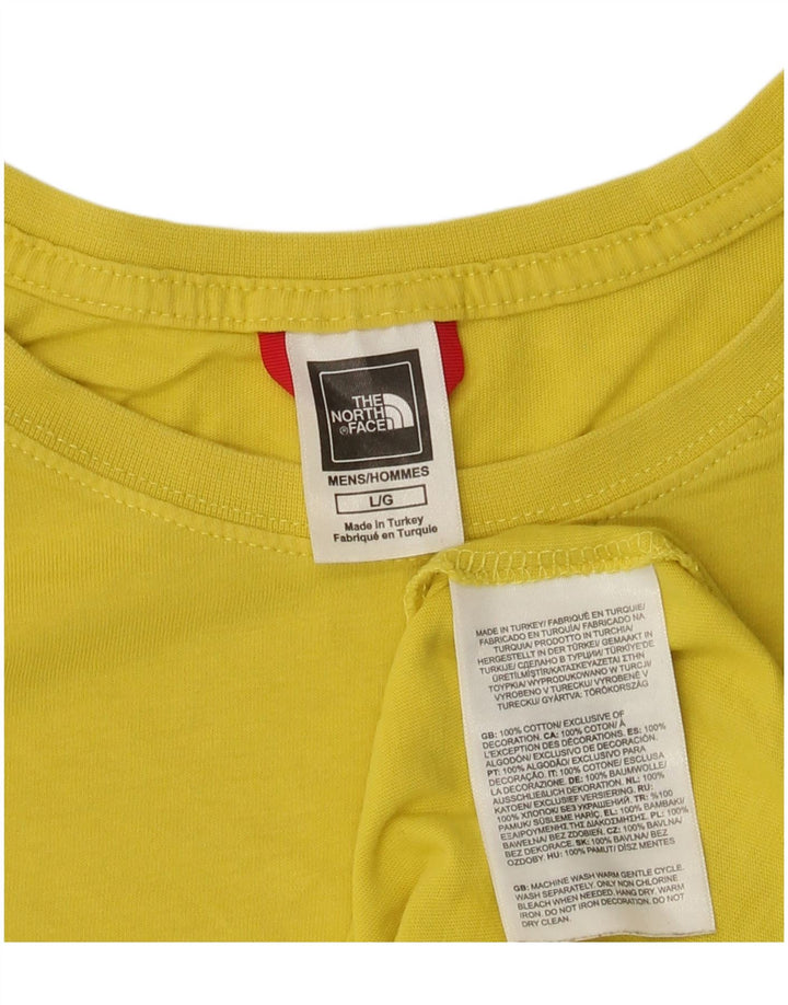 The North Face Herre T-Shirt Top Stor Gul Bomuld