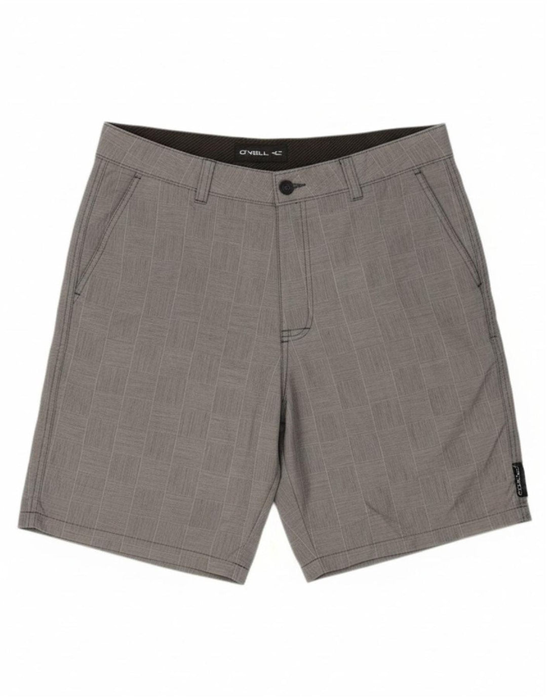 O'NEILL Mens Chino Shorts W34 Large Blue Geometric Polyester