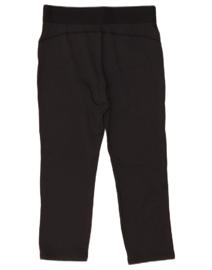 Ellesse Dame Capri Leggings UK 12 Medium Sort Polyester