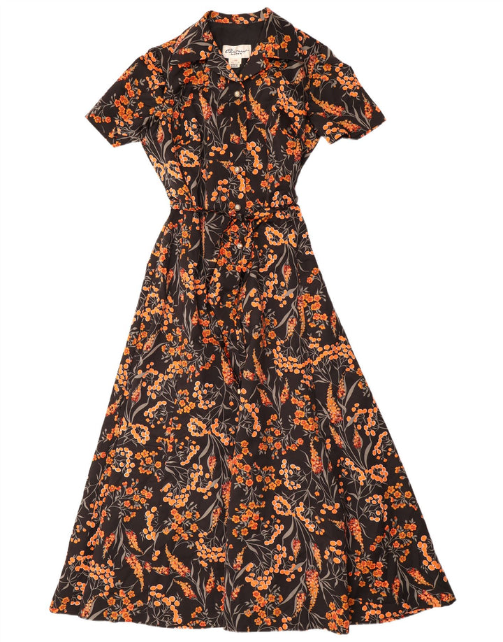 CHARMANT Dame Maxikjole IT 44 Medium Black Floral Polyester