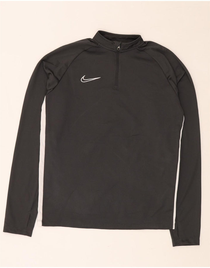 NIKE Drenge Dri Fit Pullover Træningsdragt med lynlås 13-14 år XL Grå