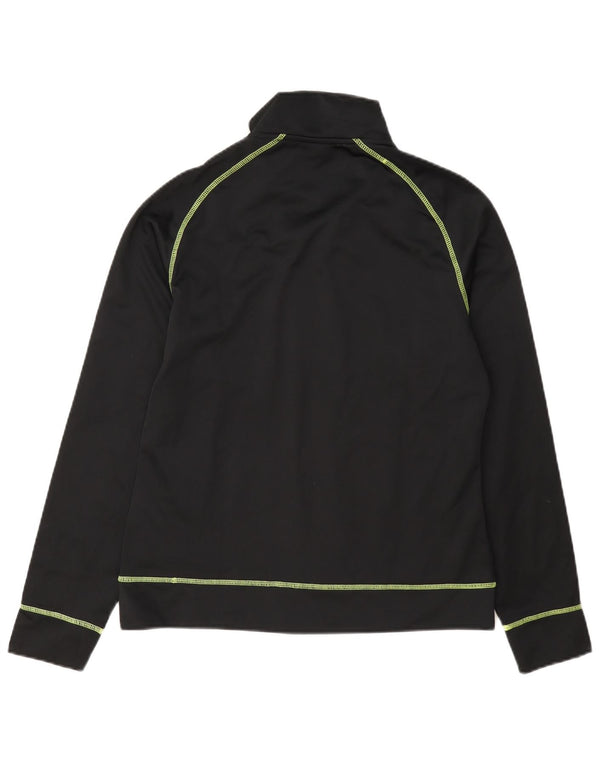 Asics træningsdragt topjakke til kvinder UK 12 Medium Sort Polyester