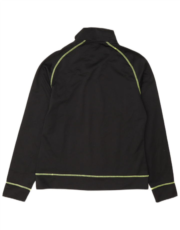 Asics træningsdragt topjakke til kvinder UK 12 Medium Sort Polyester