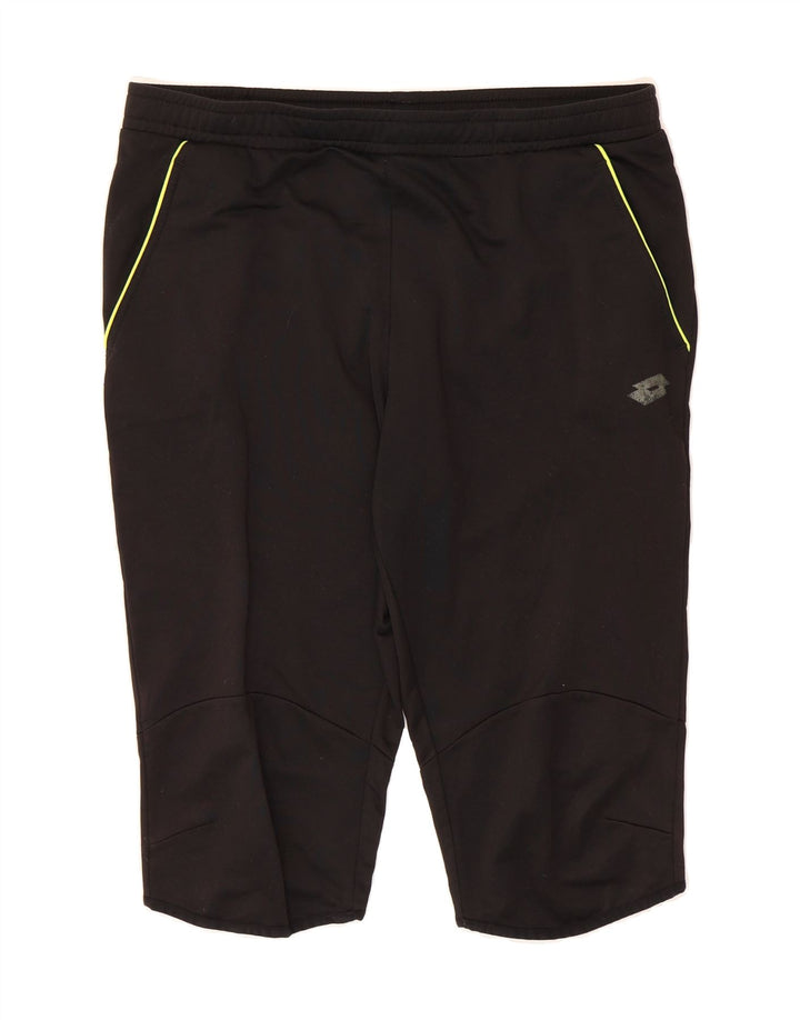 LOTTO Mens Bermuda Sport Shorts 2XL  Black Colourblock Vintage Lotto and Second-Hand Lotto from Messina Hembry 