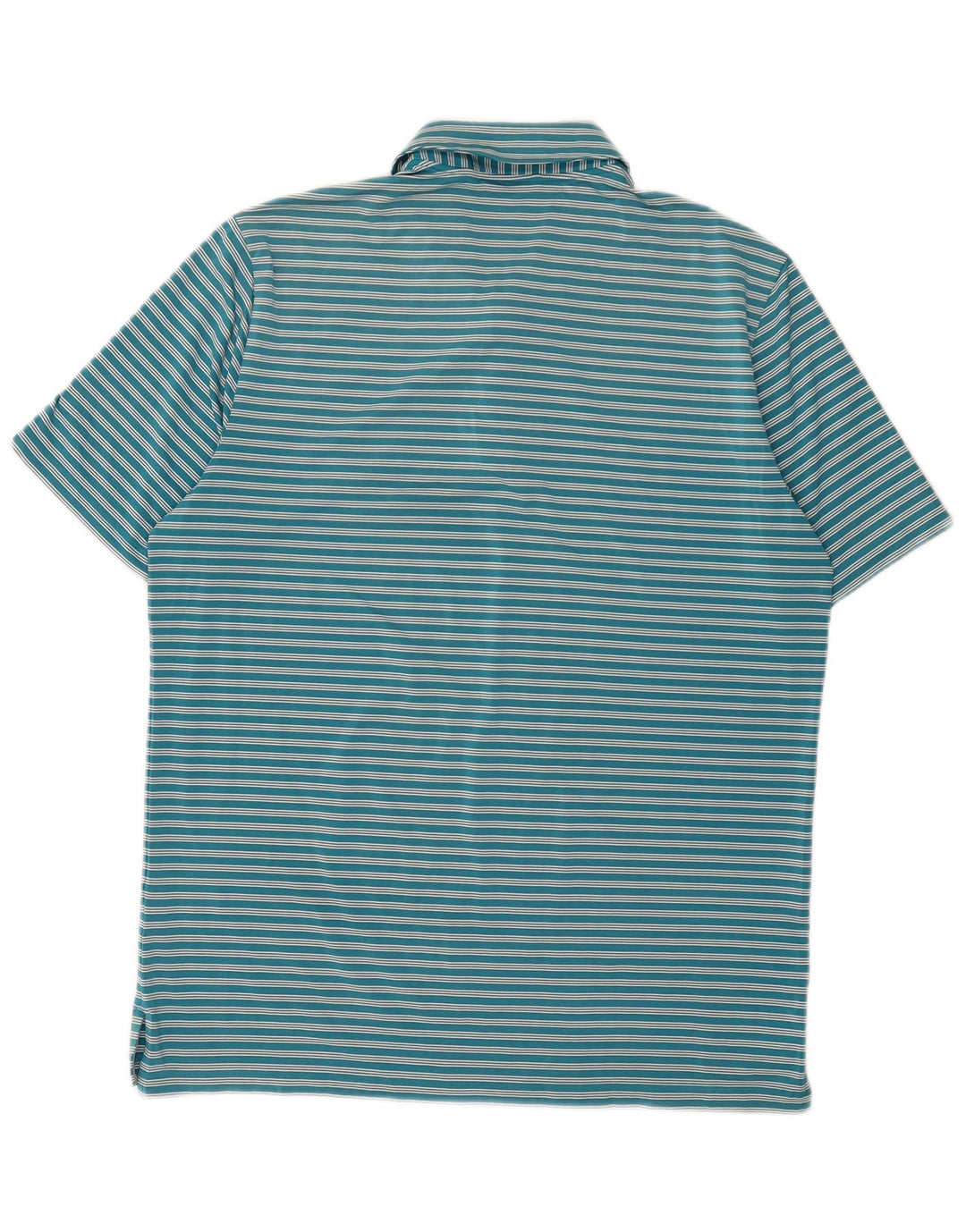 Adidas Poloskjorte til mænd, stor blå stribet polyester